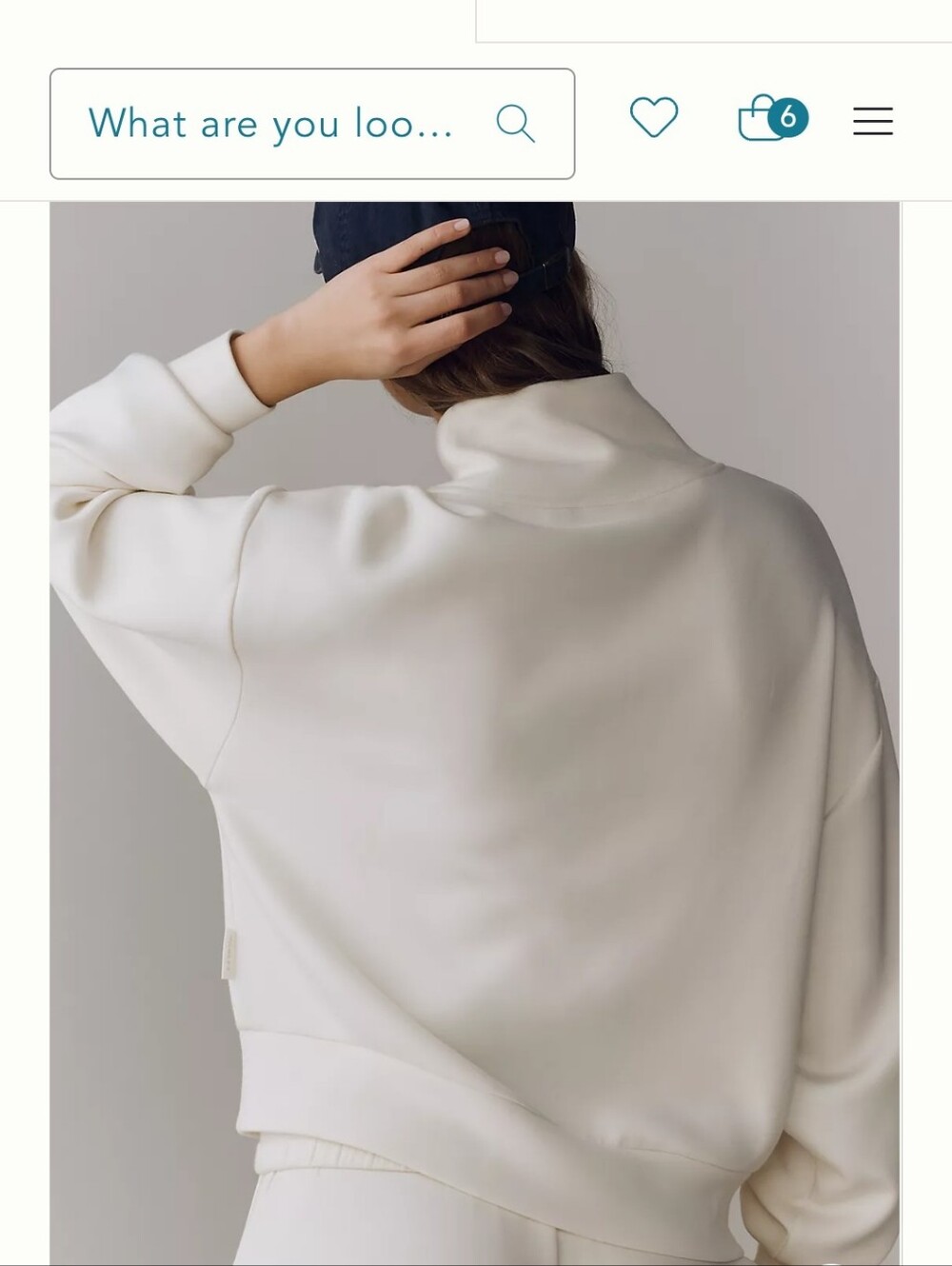 Varley Light Heather Cream Cowl Pullover Sweater. Worn Once - Picture 3 of 10